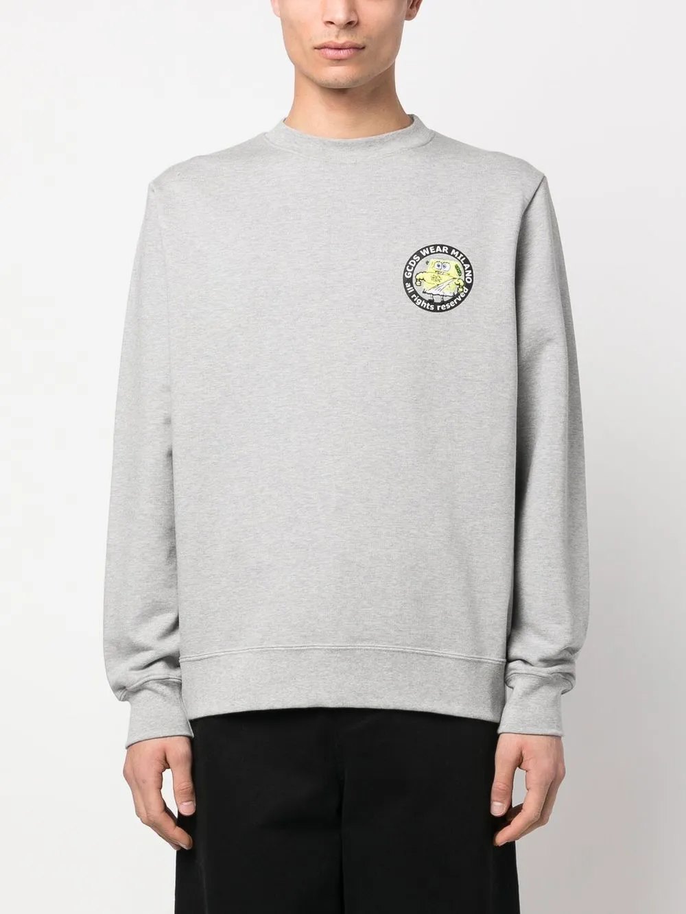 Gcds Man Sweatshirt Light Grey Size Xl Cotton In Grey