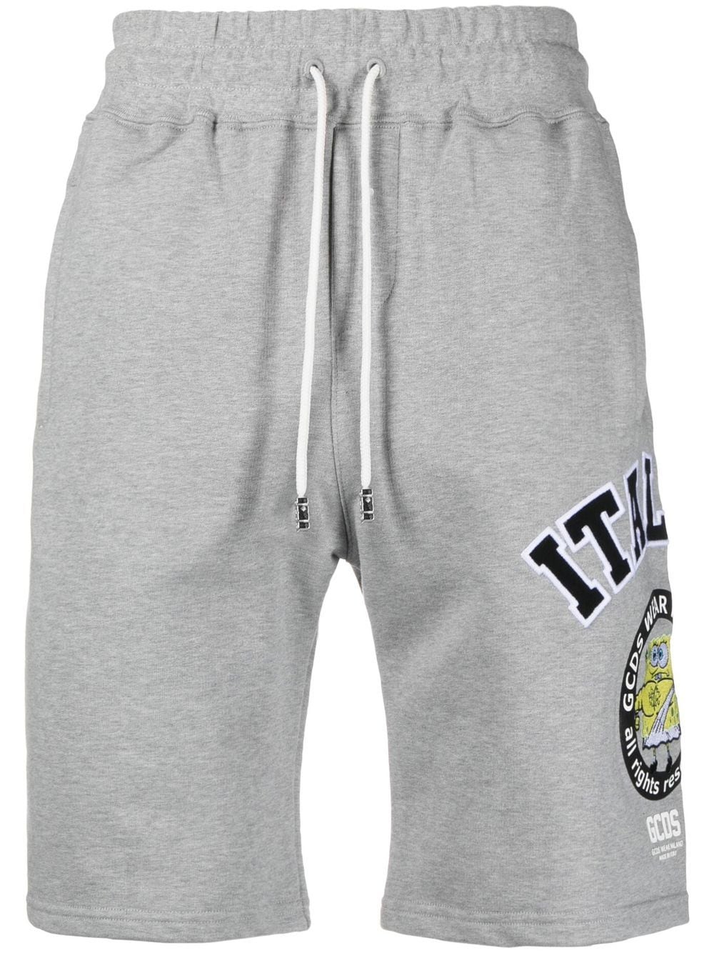 Gcds Logo Track Shorts In Grey