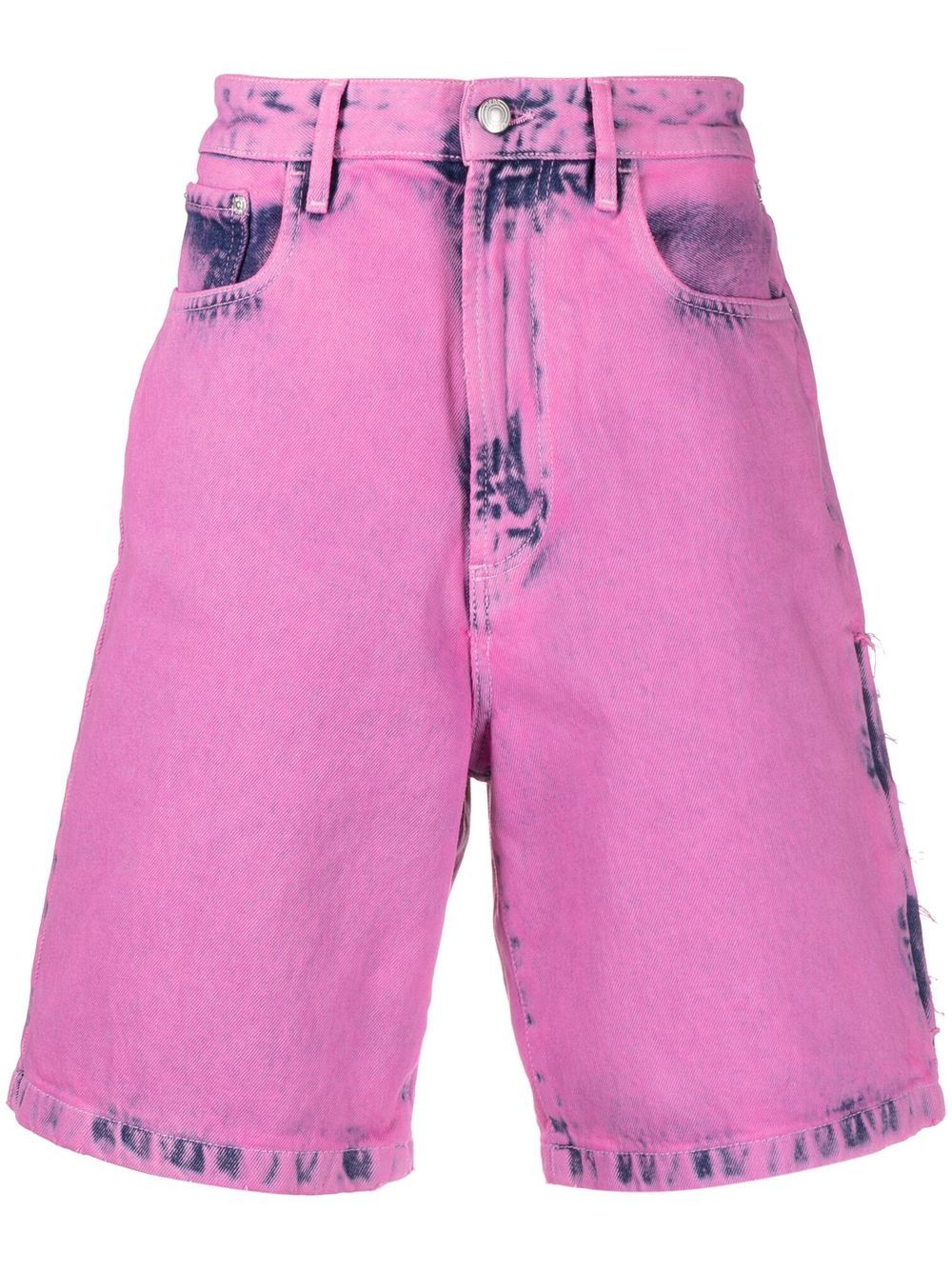 Gcds Logo-patch Cargo Shorts In Pink