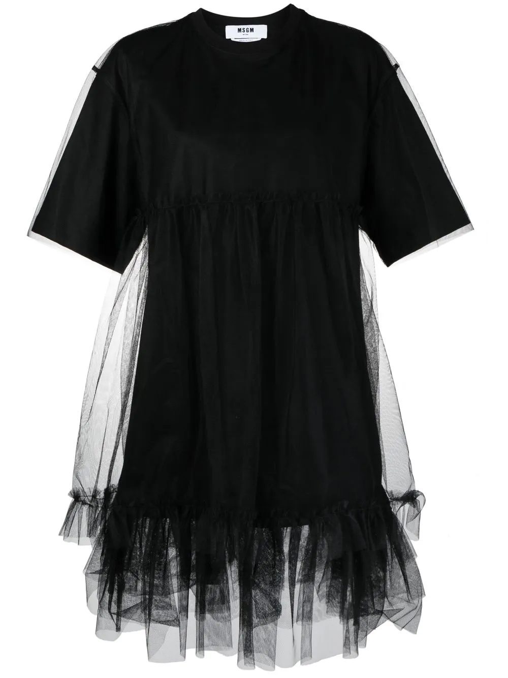 

MSGM mesh overlay dress - Black