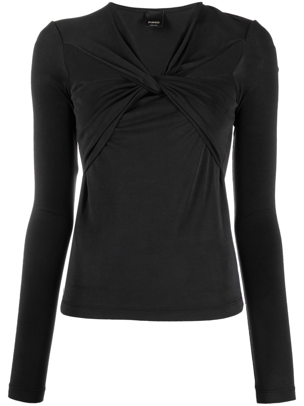 

PINKO crossover draped jersey - Black