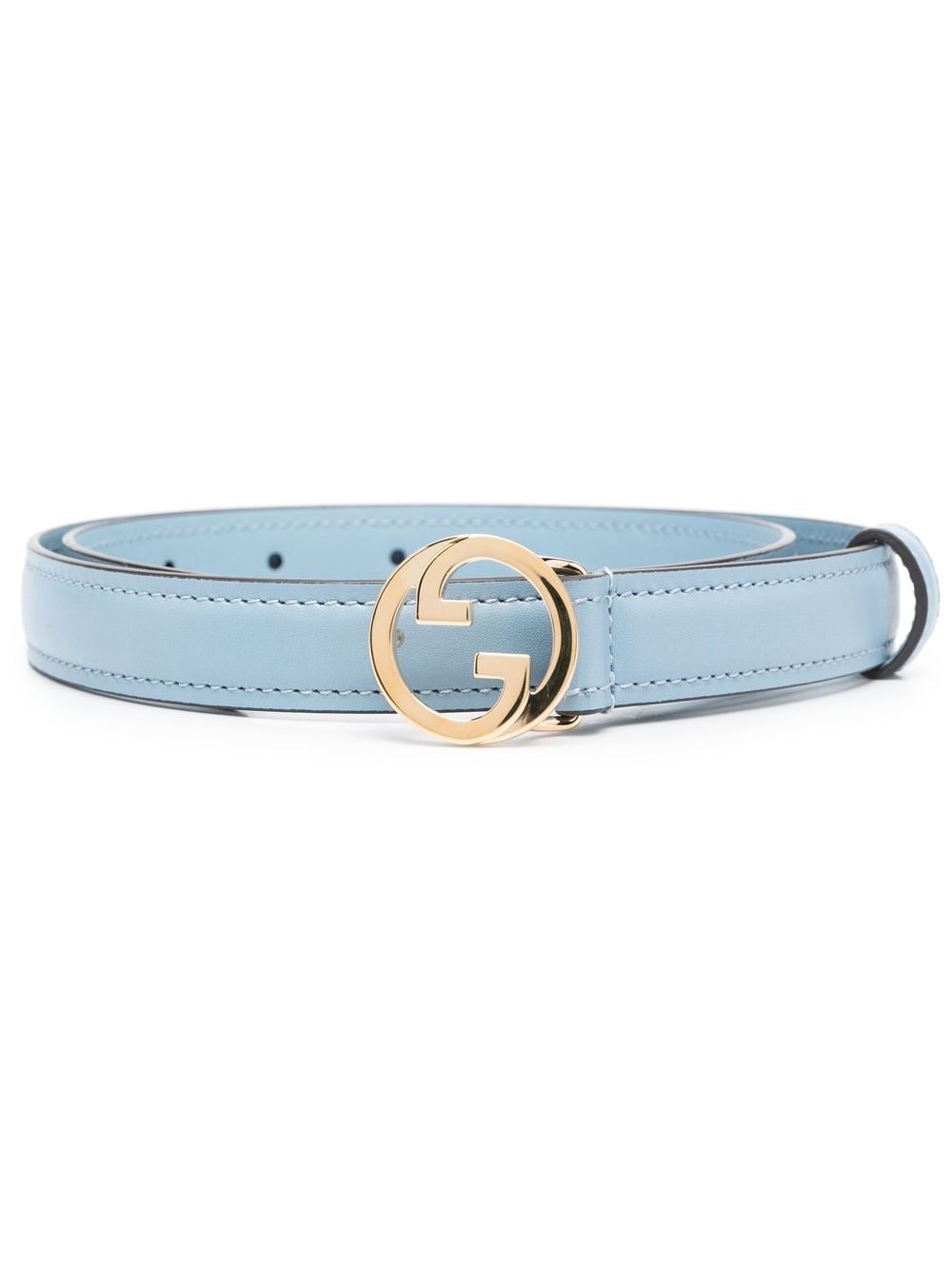Gucci Blondie Thin Belt In Blue