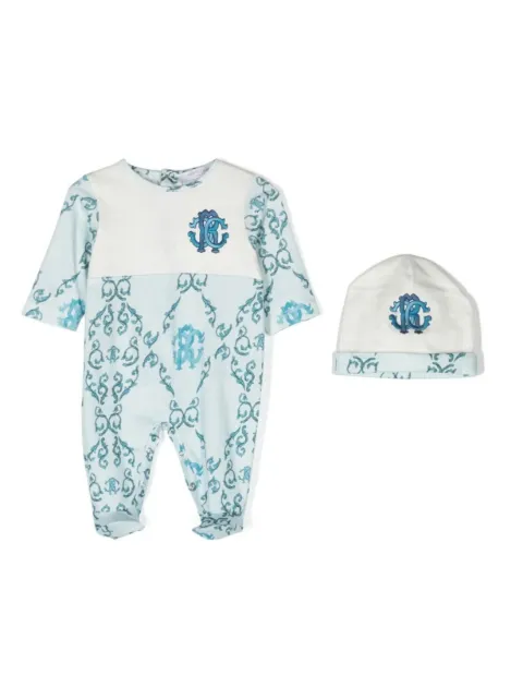Roberto Cavalli Junior logo-print babygrow set