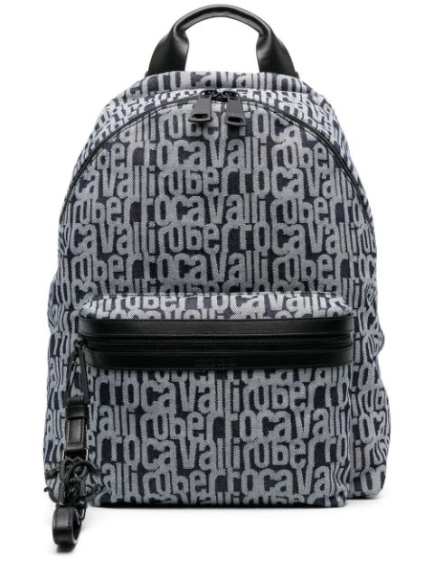 Roberto Cavalli mochila con logo estampado