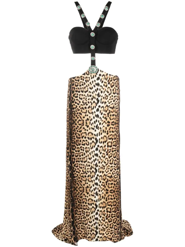 ワンピース Roberto Cavalli FW22 CHEETAH DRESS (PWM108_MI15005051) Roberto Cavalli Cheetah Dress | italist