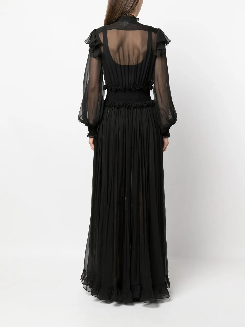 Roberto Cavalli Abito lungo con ruches | Abbigliamento | Image 4