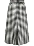 Roberto Cavalli high-waisted gingham-check skirt - Black