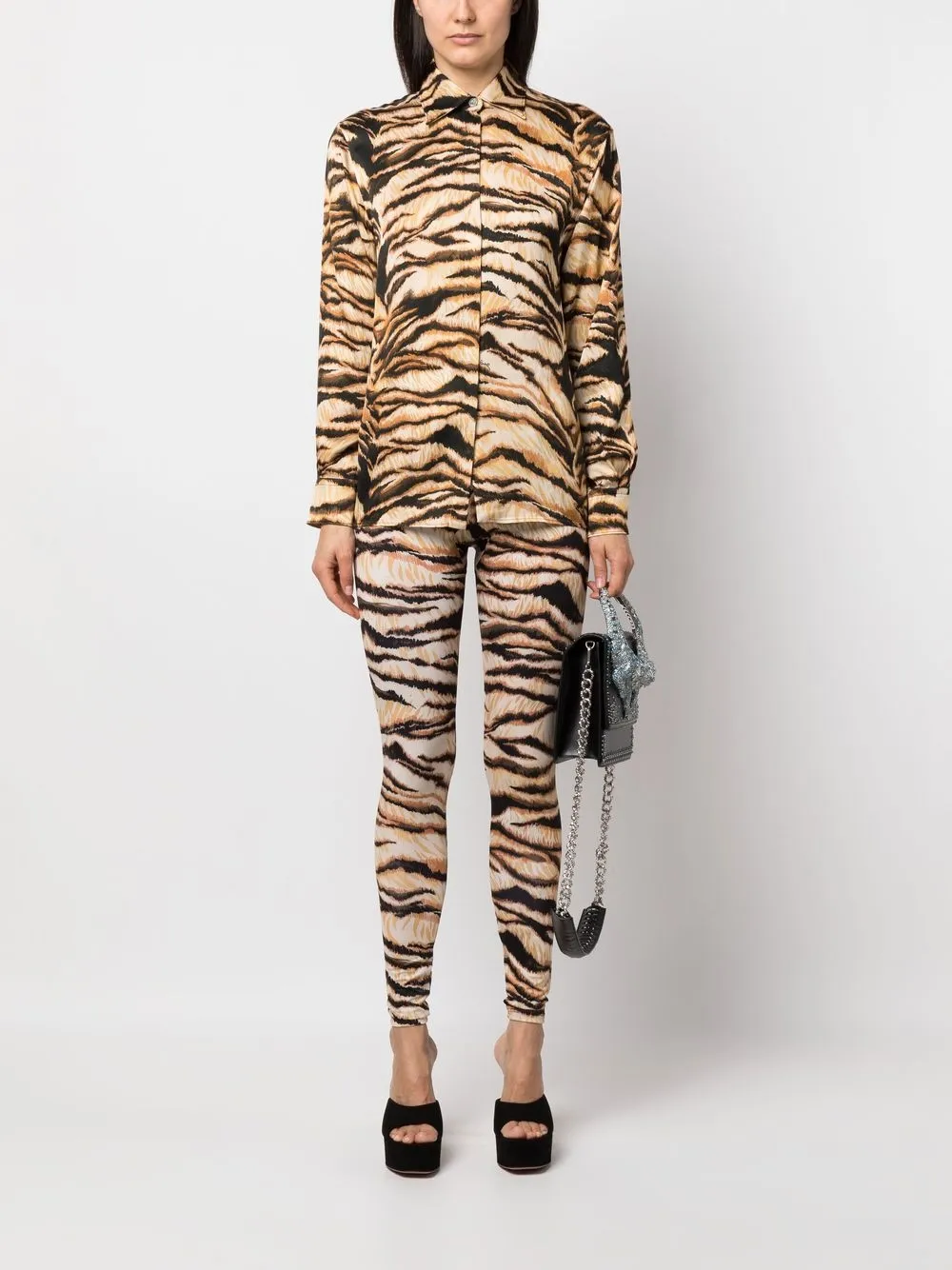 Roberto Cavalli High waist legging - Beige