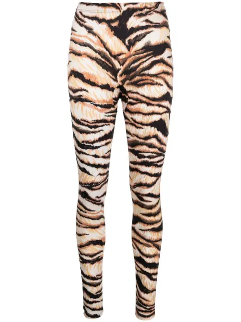 Roberto Cavalli leggins con tigres estampados