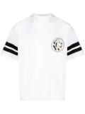 Roberto Cavalli Mirror Snake-patch piqué T-shirt - White