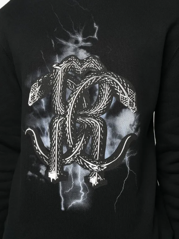 Roberto Cavalli Mirror Snake-print Sweatshirt | Black | FARFETCH