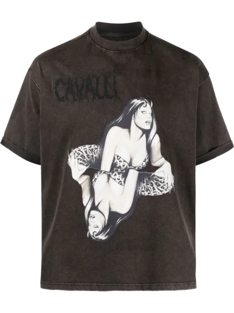 Roberto Cavalli graphic-print T-shirt