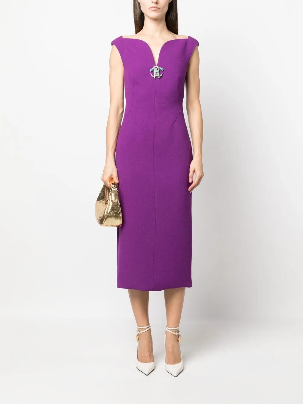 robertocavalli Roberto Cavalli Kokerjurk met U-hals - Paars