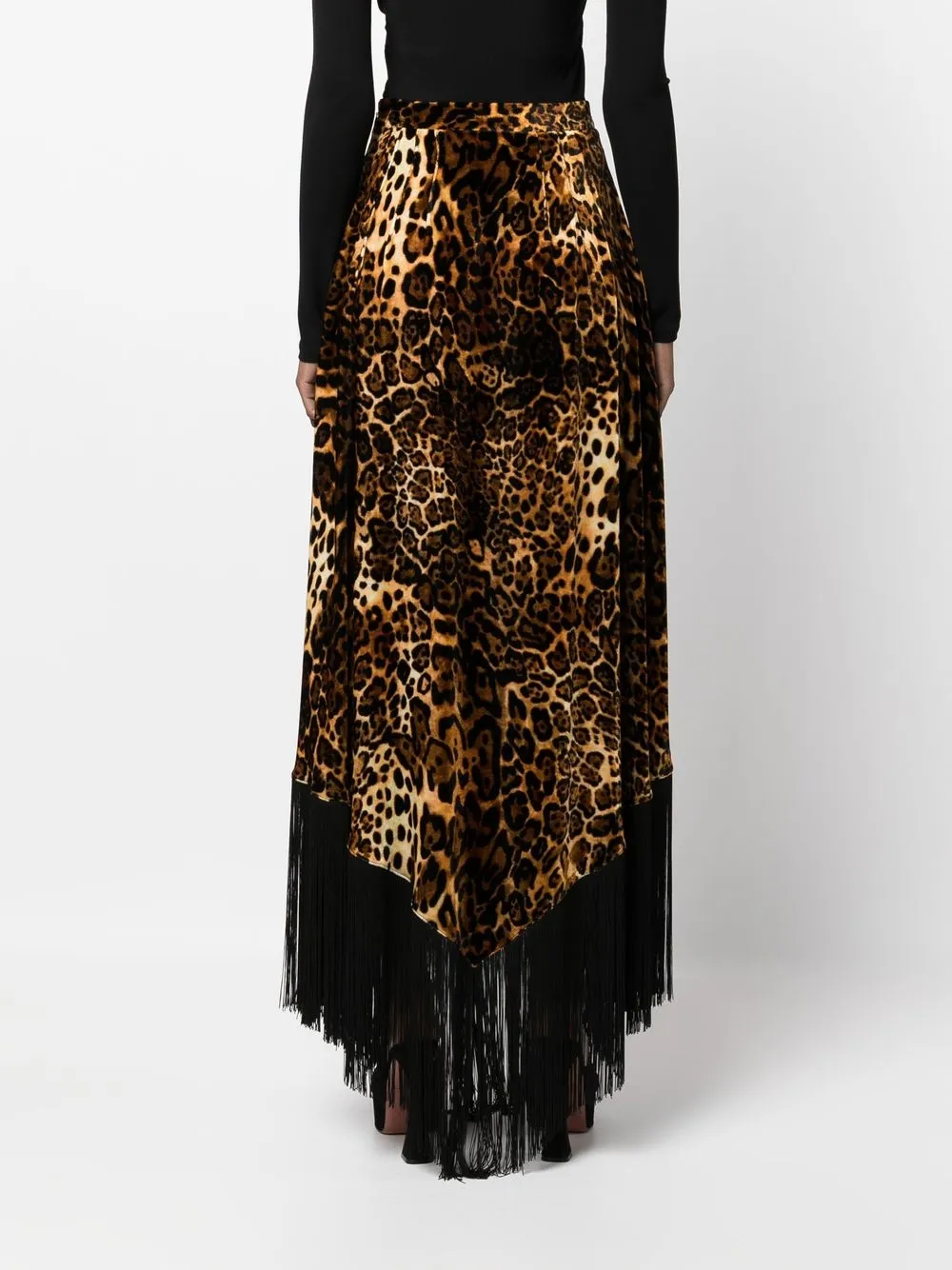 Dark leopard hotsell maxi skirt