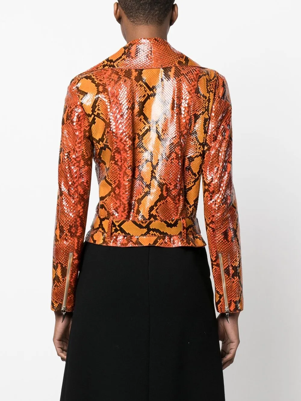 Roberto Cavalli leather biker jacket | Clothing | Image 4