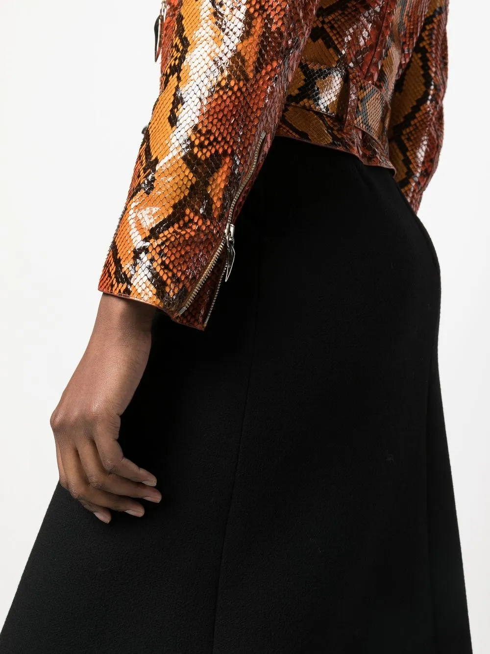 Roberto Cavalli leather biker jacket | Image 5