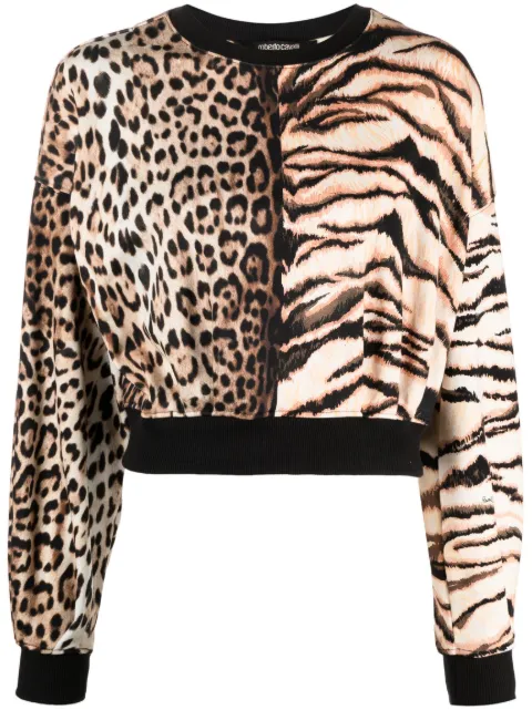 Roberto Cavalli blusa con animal print