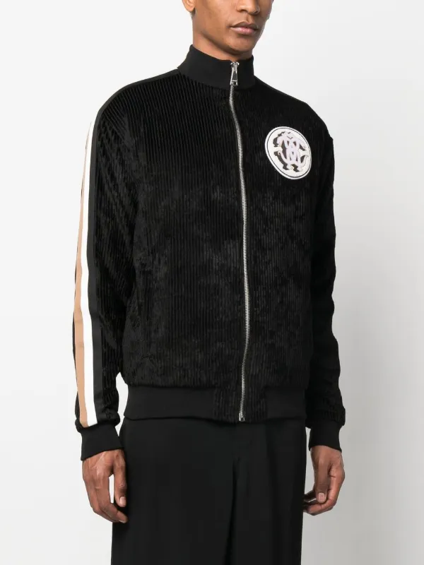 Roberto Cavalli logo-patch Track Jacket | Black | FARFETCH UK
