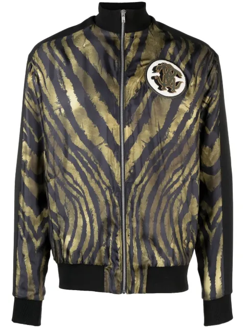 Roberto Cavalli tiger-print track jacket