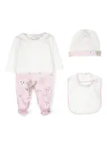 Roberto Cavalli Junior animal-print babygrow set - White