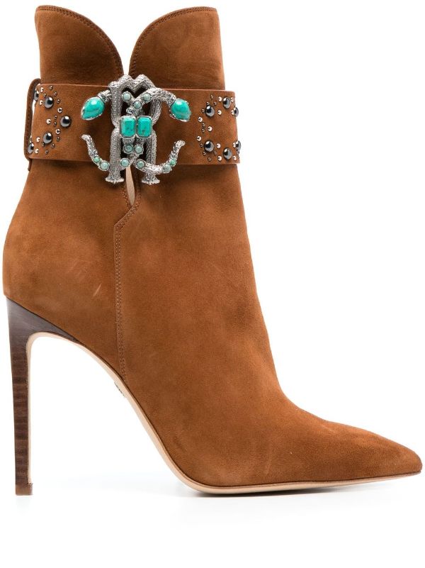 Studded on sale suede booties