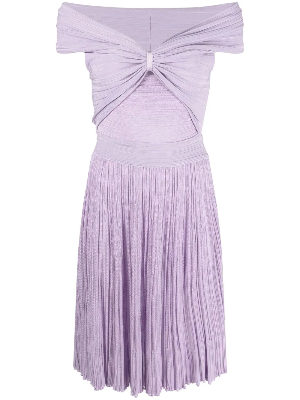 

Antonino Valenti drop-shoulder pleated dress - Purple