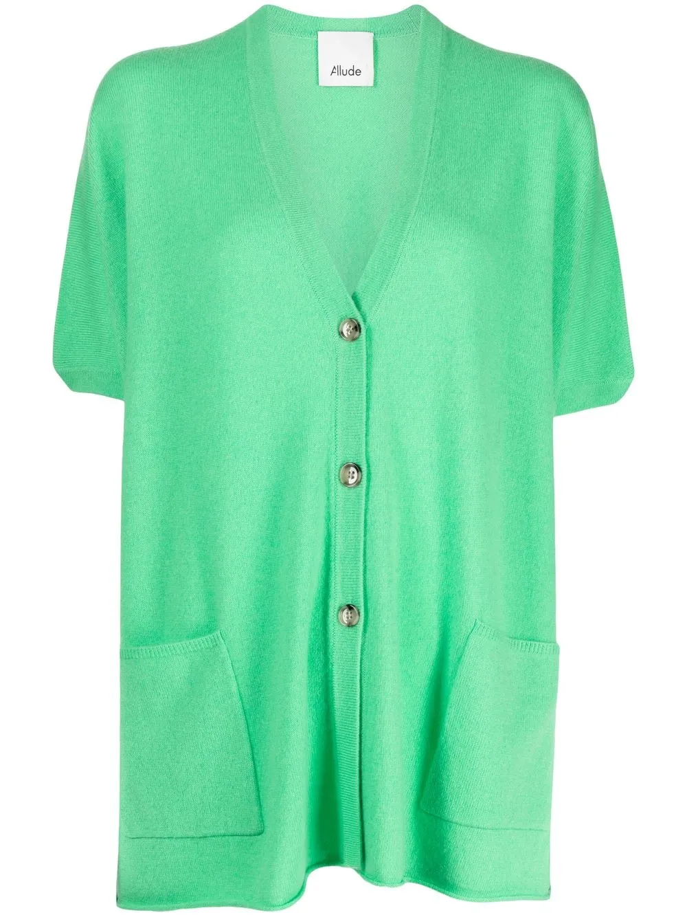 

Allude button-front short-sleeved cardigan - Green