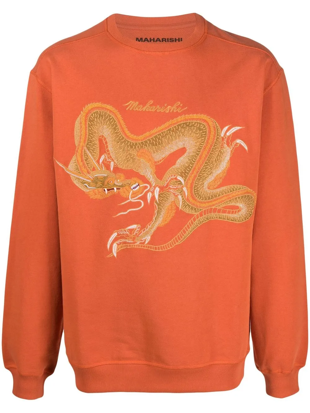 

Maharishi Thai Dragon crew-neck sweatshirt - Orange