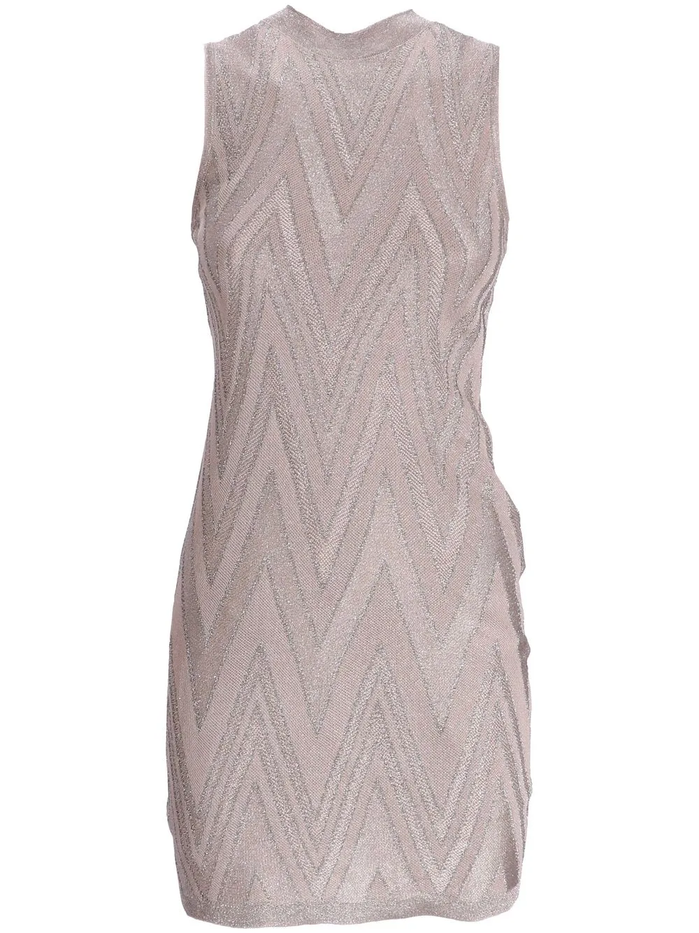 

Missoni zig-zag print knit dress - Neutrals