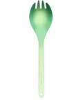 Snow Peak engraved-logo titanium spork - Green