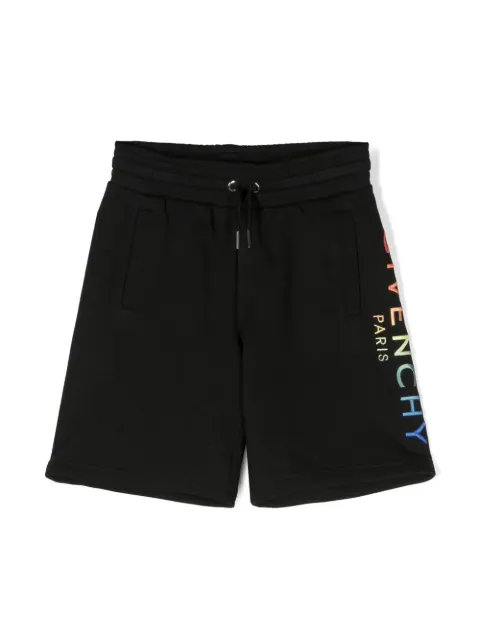 Givenchy Kids gradient-effect logo-embroidered shorts