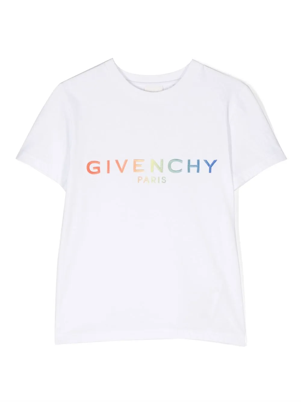 

Givenchy Kids gradient-effect logo-embroidered T-shirt - White