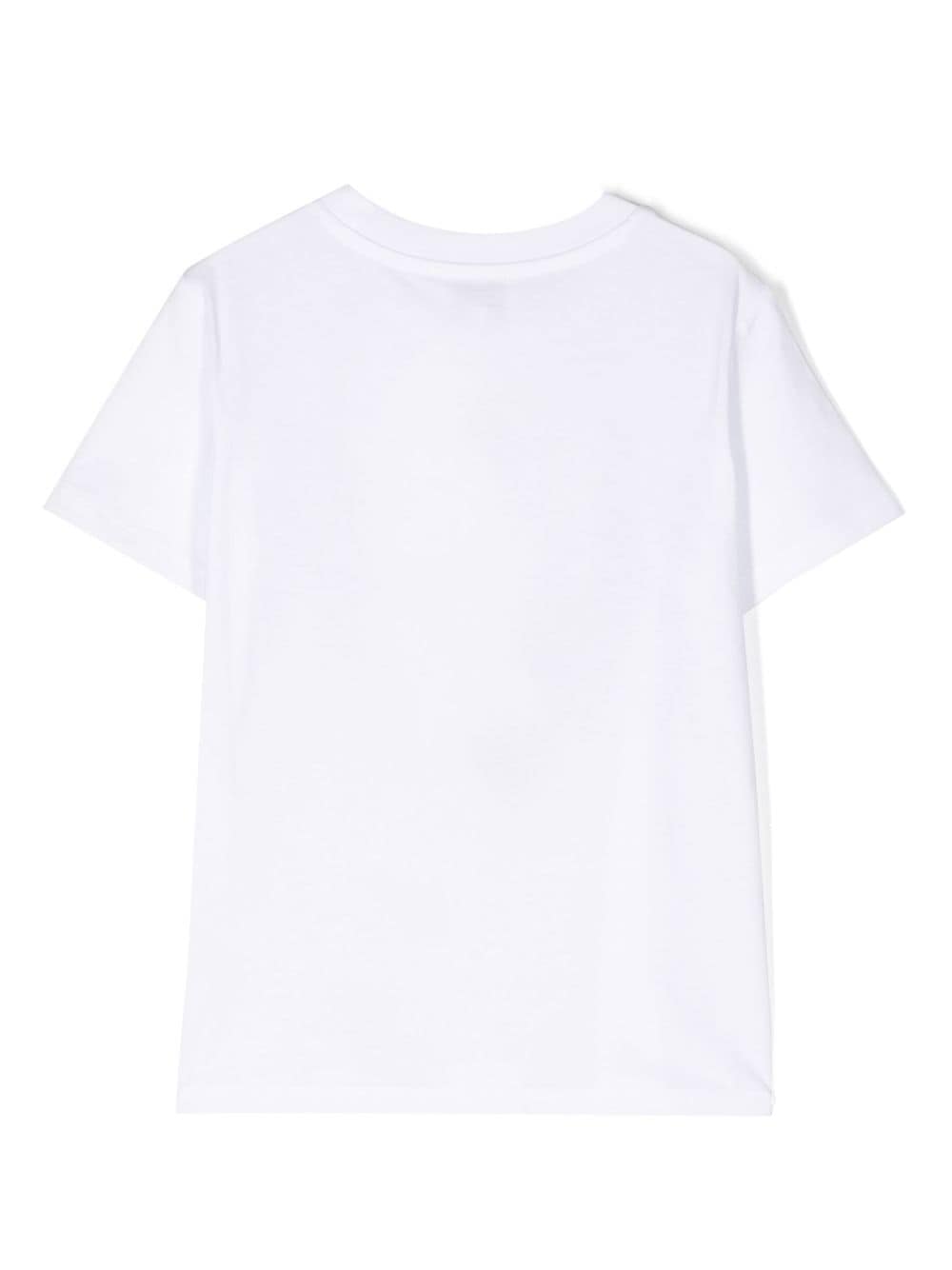 Kenzo Kids T-shirt met logoprint - Wit