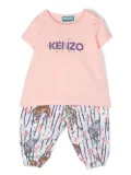 Kenzo Kids tiger print trousers - Pink