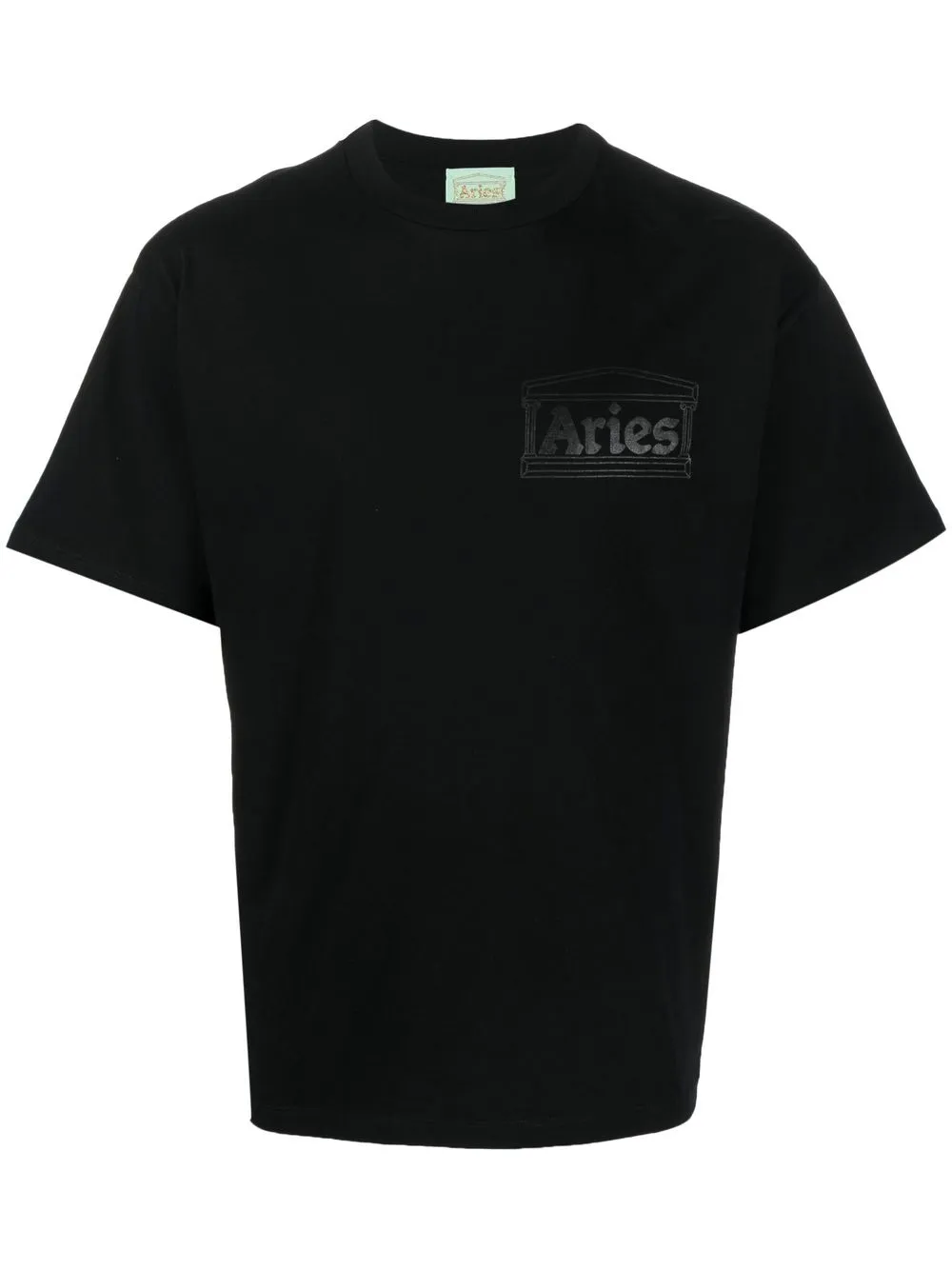 

Aries logo print short-sleeve T-shirt - Black