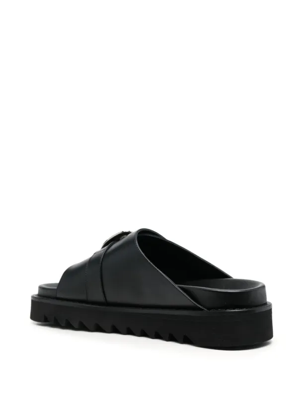 Toga Virilis western-buckle Leather Sandals - Farfetch