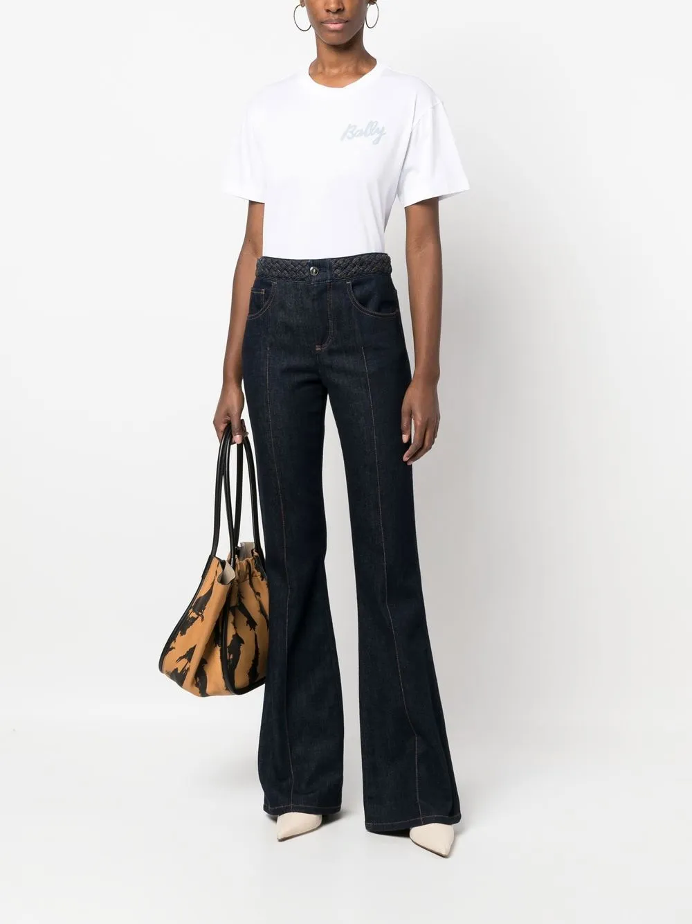 Bally T-shirt met logoprint - Wit