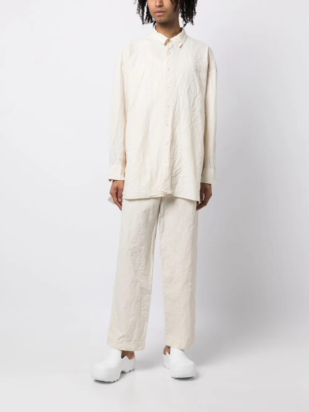 Casey Casey Katoenen overhemd - Beige