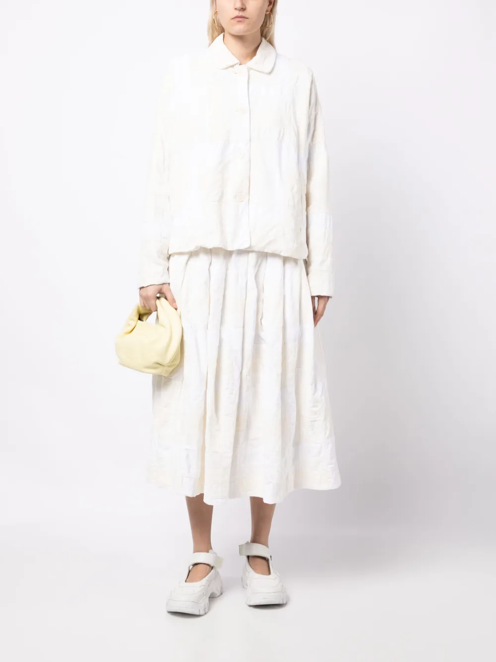 Casey Casey Button-down bomberjack - Wit