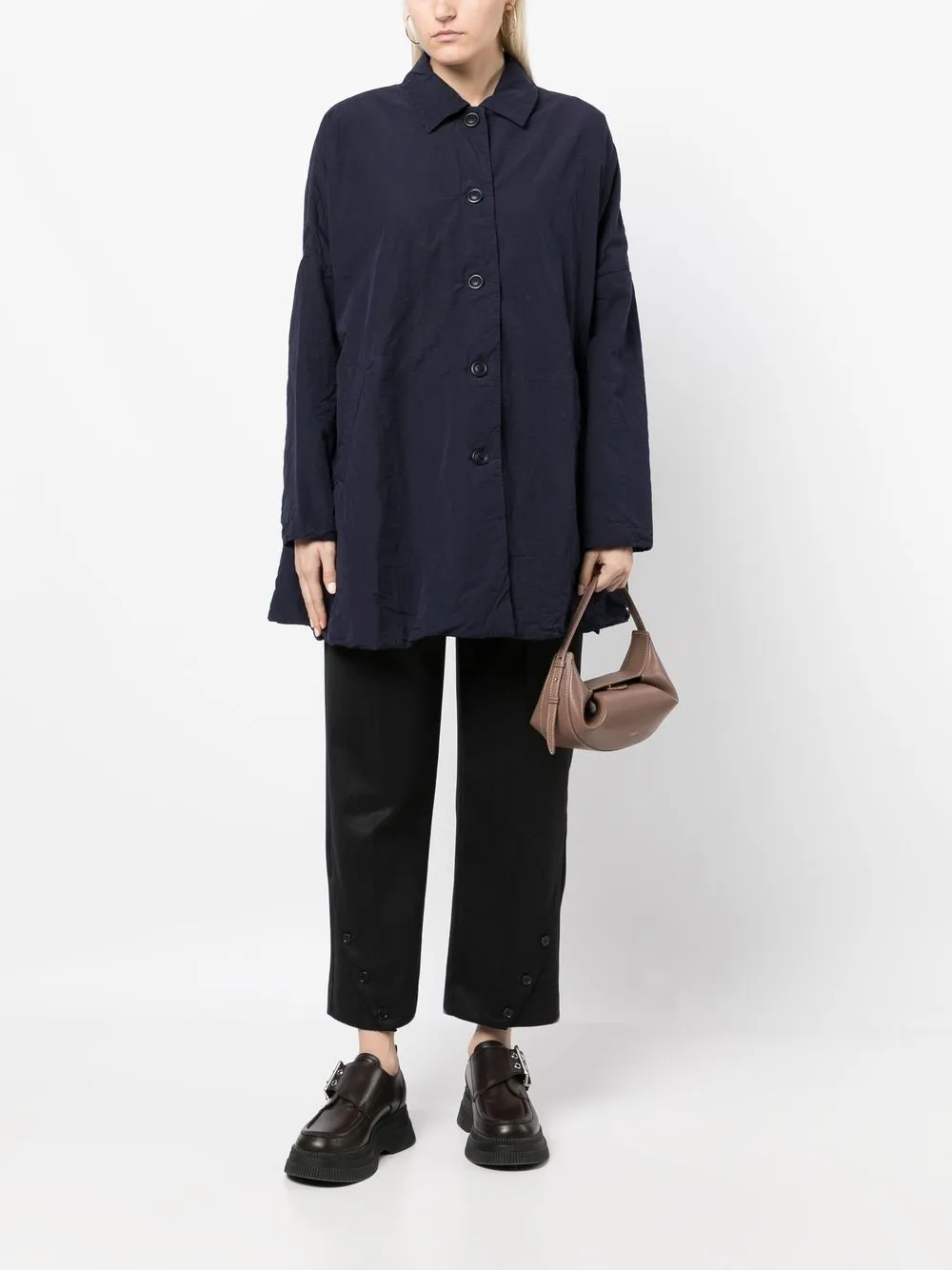 Casey Casey Shirtjack met knopen - Blauw