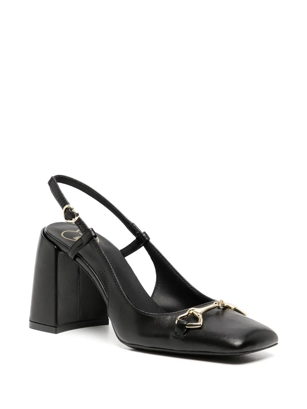 Love Moschino Lleren slingback schoenen - Zwart