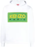 Kenzo logo-patch hoodie - White