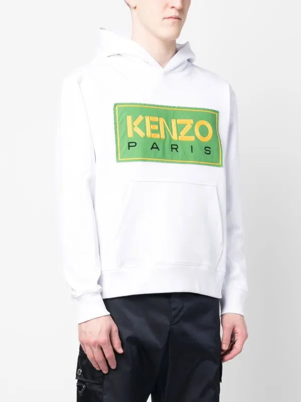 White hotsell kenzo hoodie