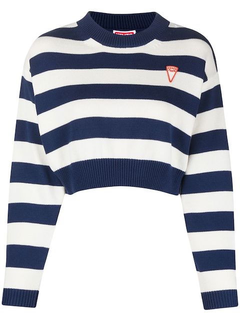 Kenzo Gestreifter Pullover mit Logo