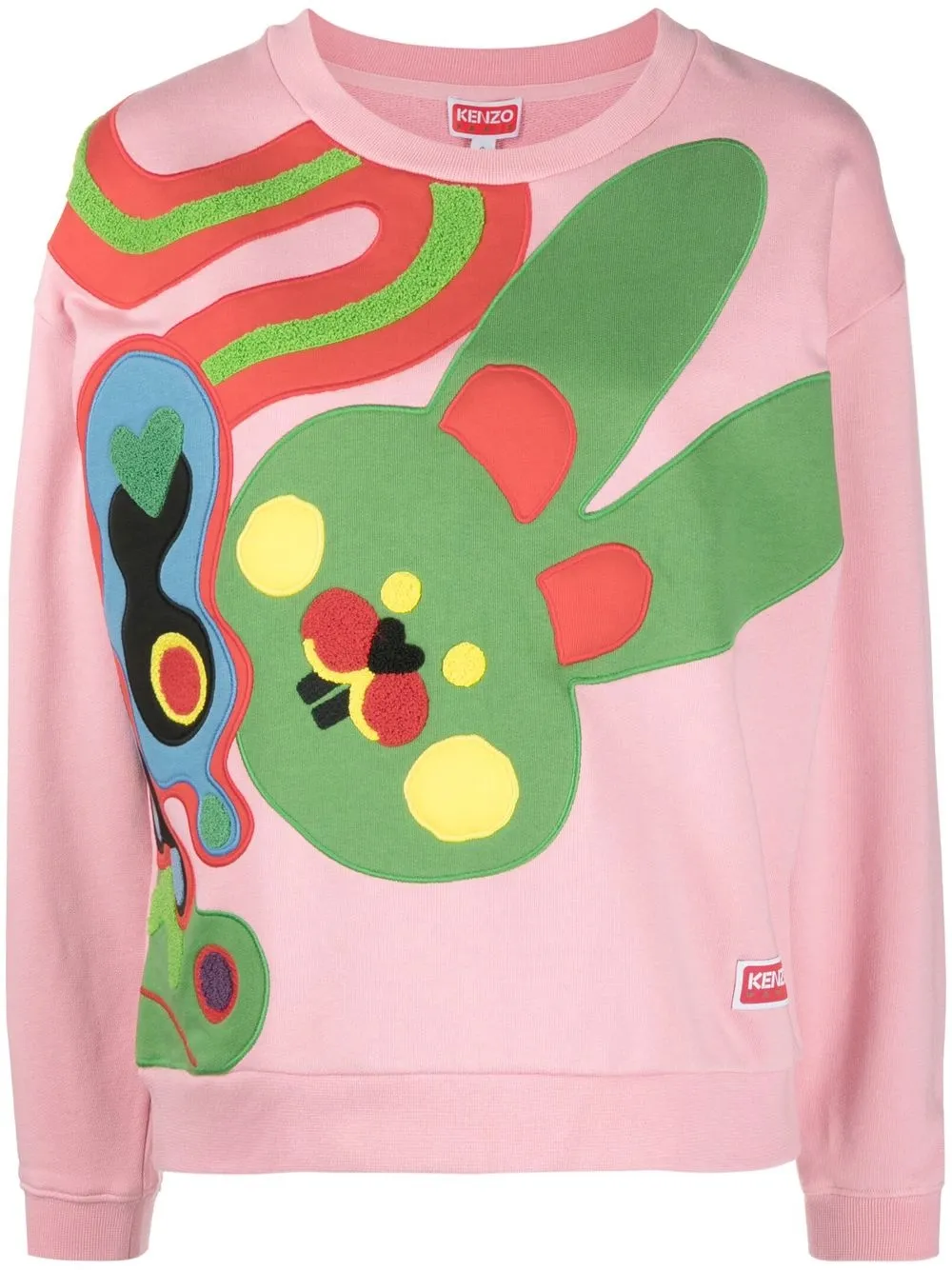 Kenzo Kenzoo motif-embroidered sweatshirt | Pink | Image 1