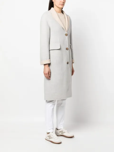 Eleventy two-tone single-breasted wool coat F85CAPD02TES0F014 - 2