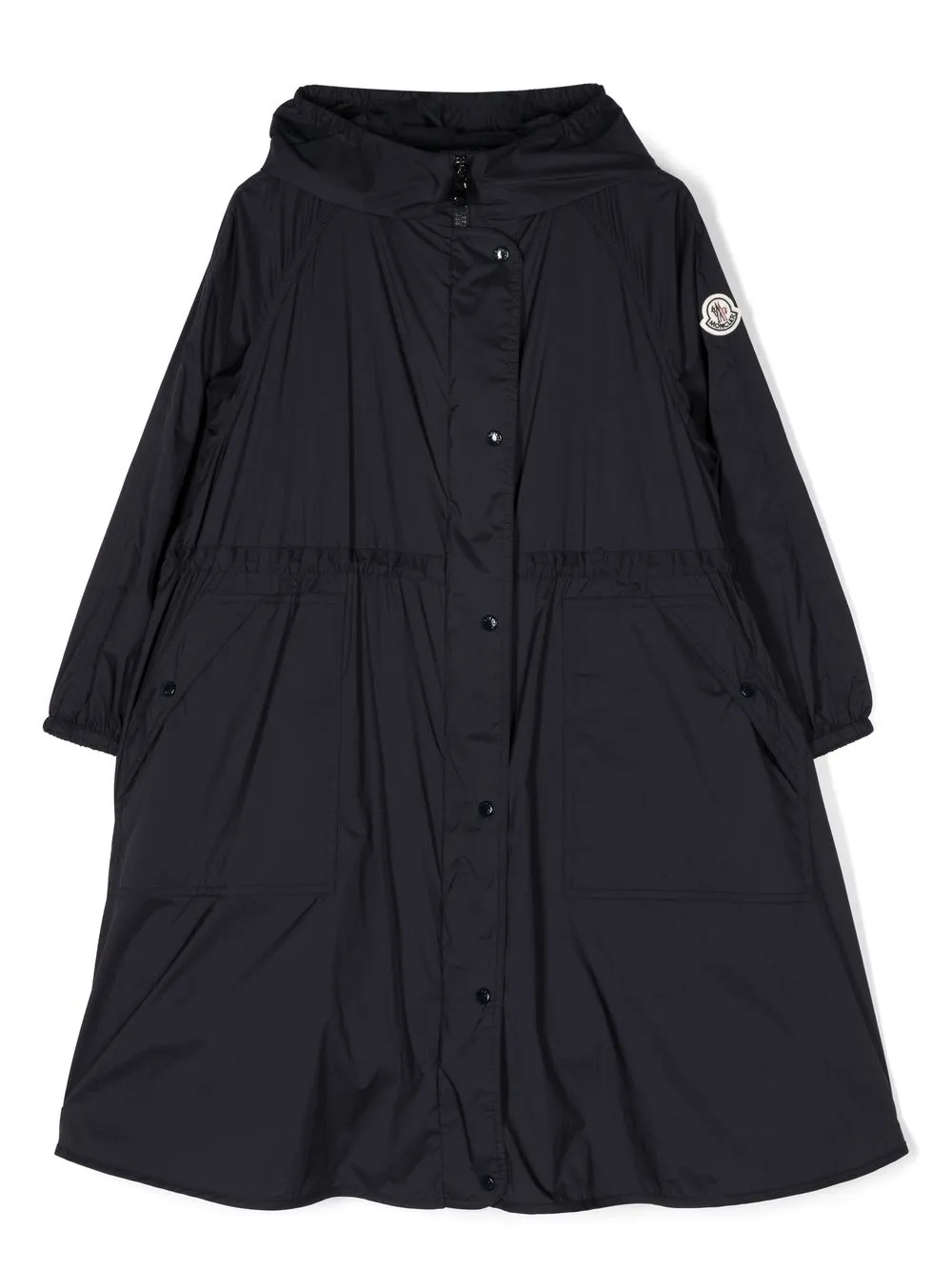 

Moncler Enfant logo-print hooded raincoat - Blue