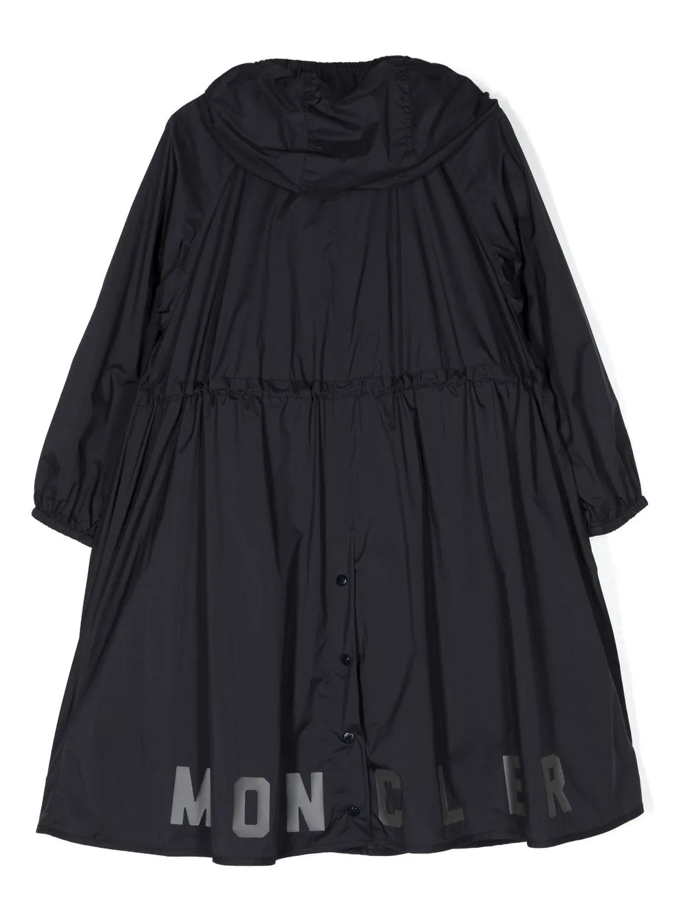 Moncler Enfant Regenjas met logoprint - Blauw
