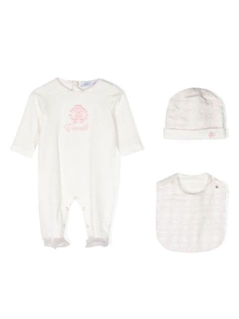 Roberto Cavalli Junior logo-print babygrow set