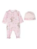 Roberto Cavalli Junior animal-print babygrow set - Pink